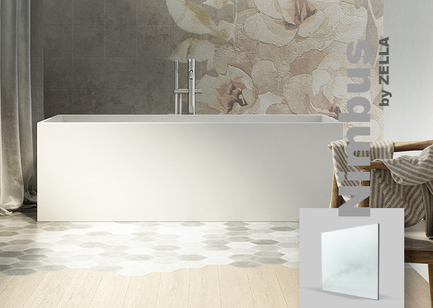 Placas resinas para recubrimientos en baños color blanco